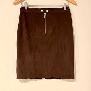 Abercrombie & Fitch Brown Skirt with Gold Accents